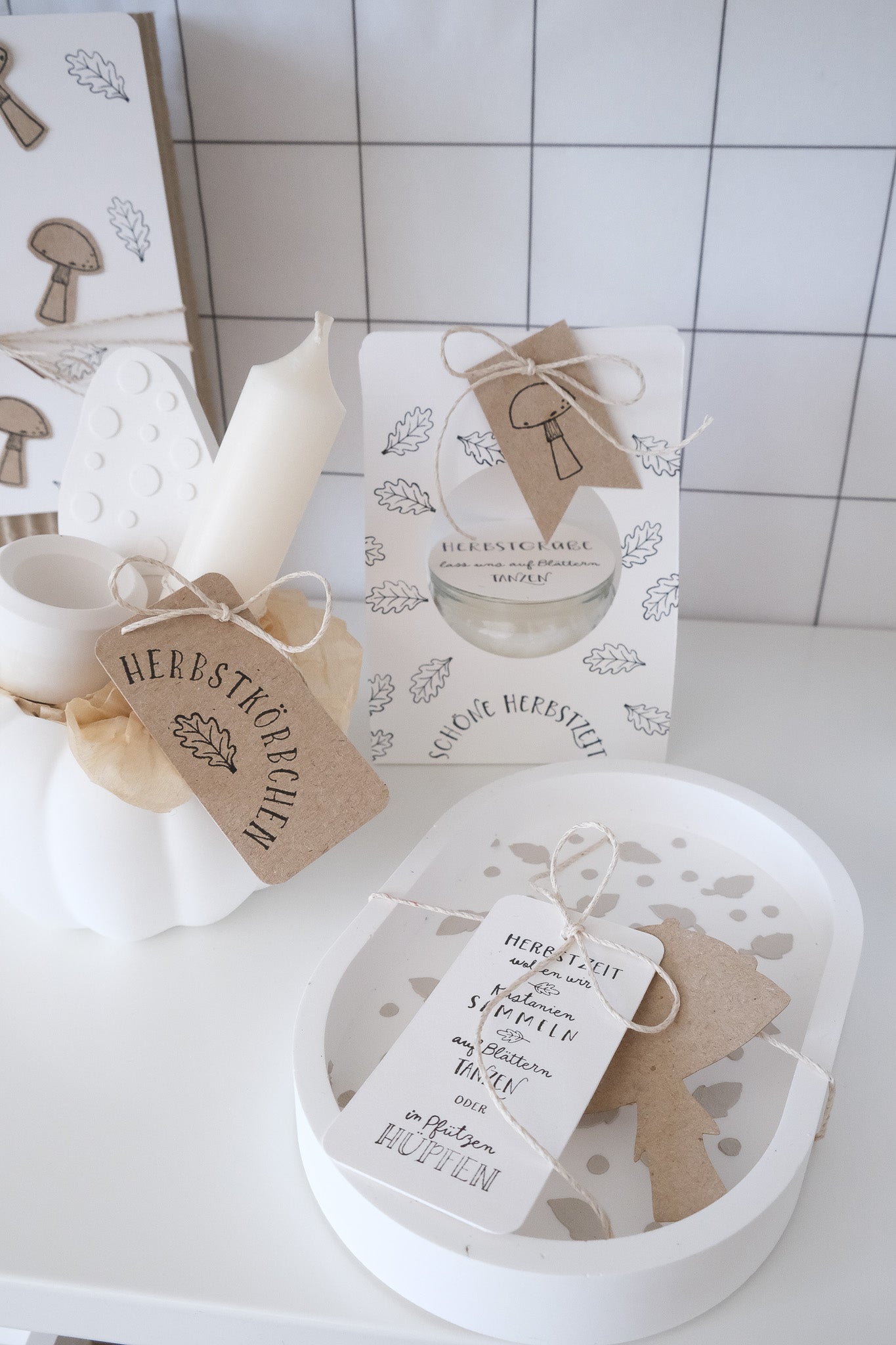 Stempel Set | Box Herbst Nr 02 | 10 Stempel + Gratis Schablone