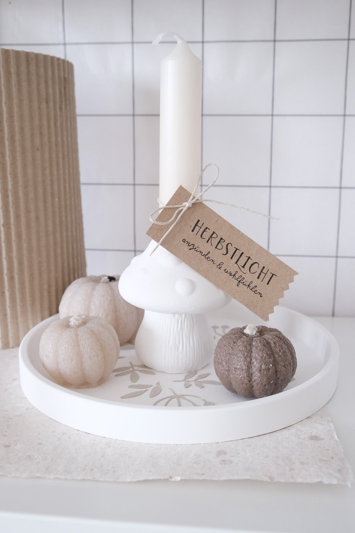 Holzstempel | "Herbstlicht" | 3 x 6 cm