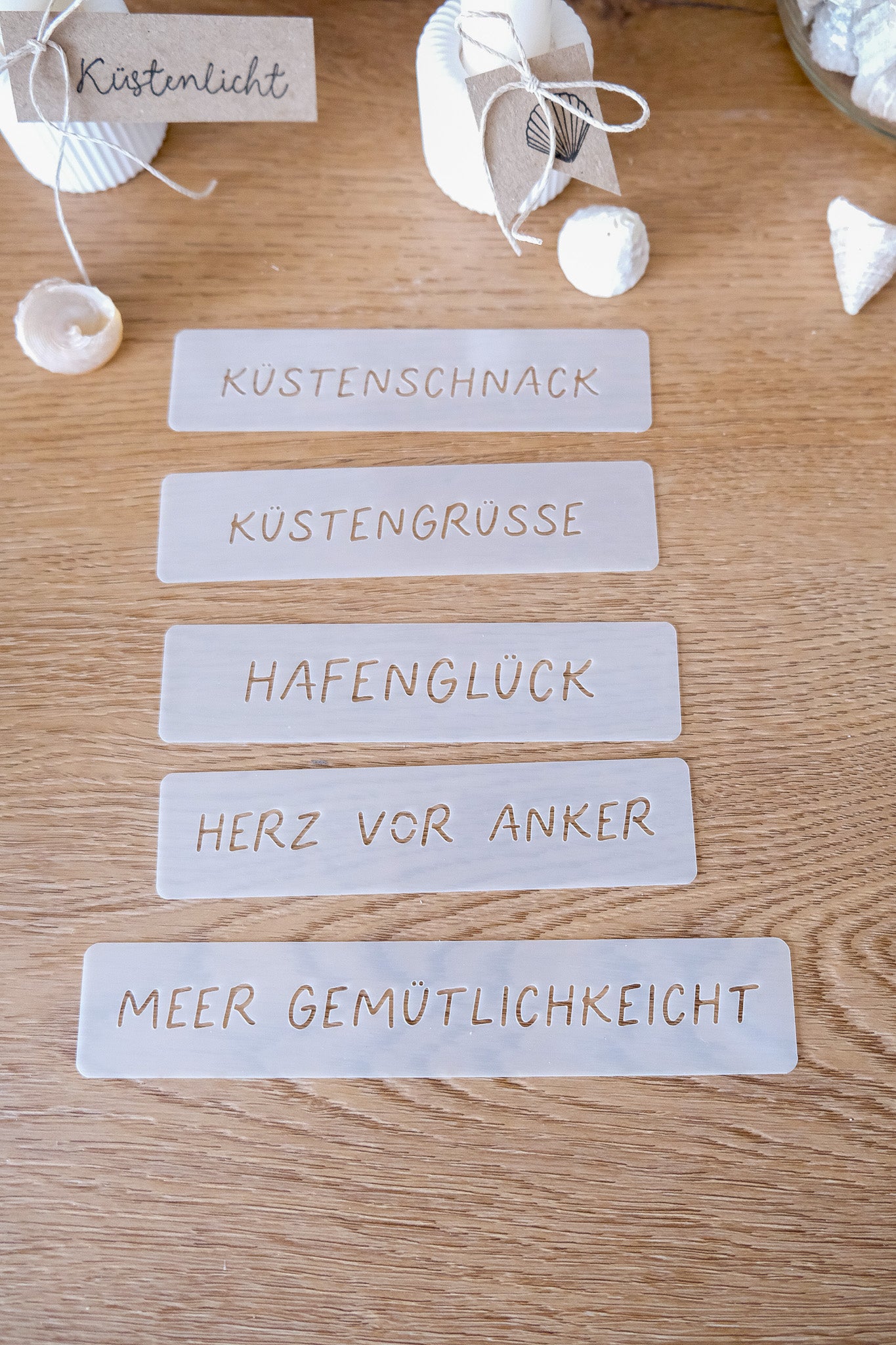 VORBESTELLUNG - Schablonen Set Schriften I 12,5 cm
