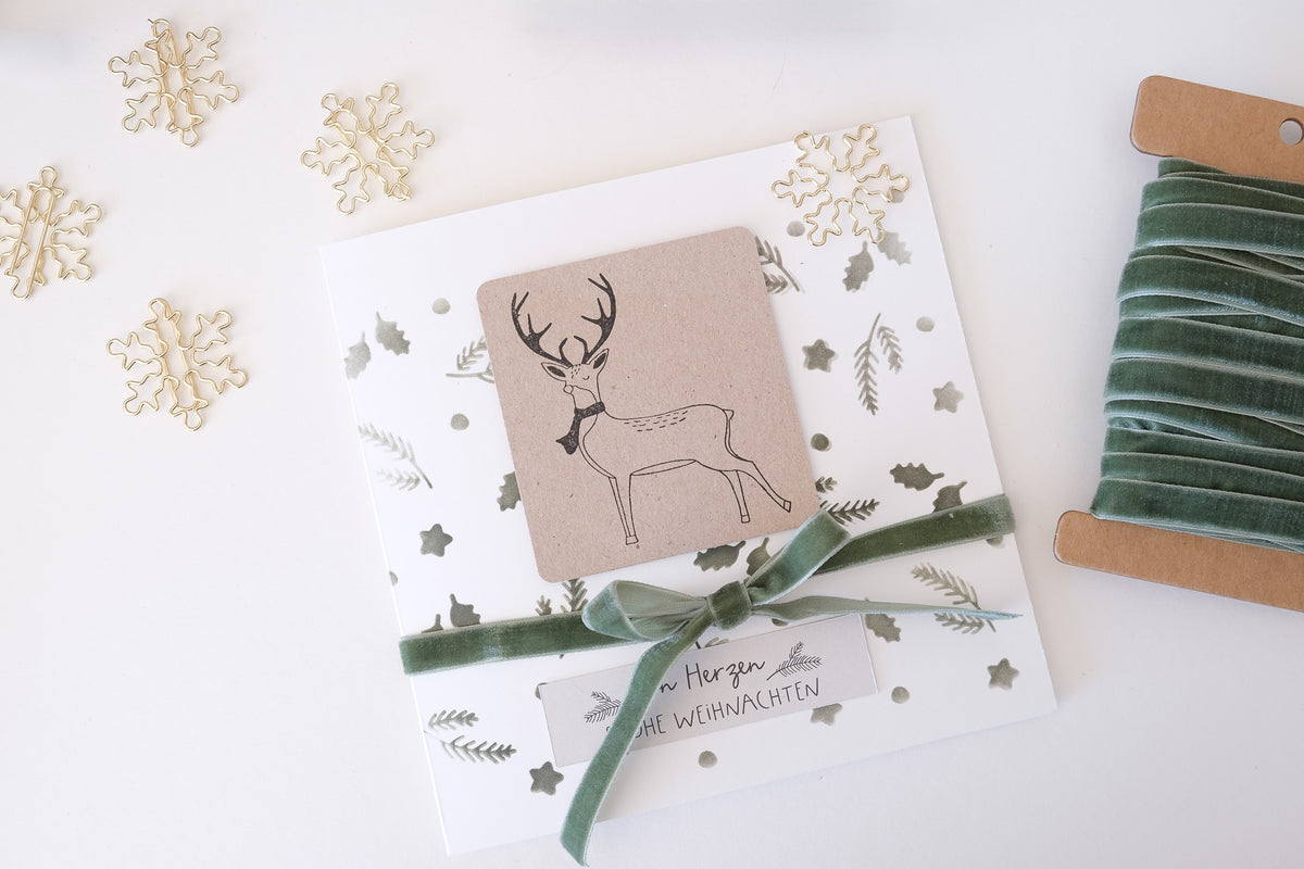 Bastelklammer | Schneeflocke Gold | 10 Stk.