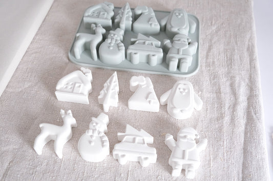 Gießform | Weihnachtsornamente | 14 x 20 cm