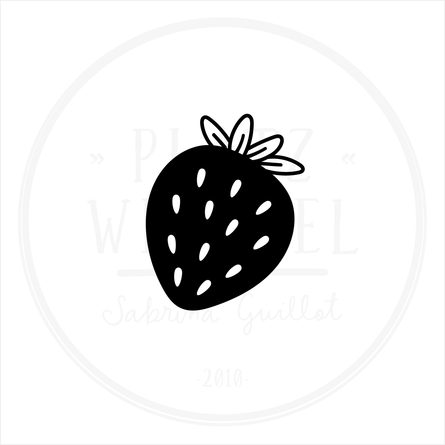 Ministempel | Erdbeere | ø 1,5 cm