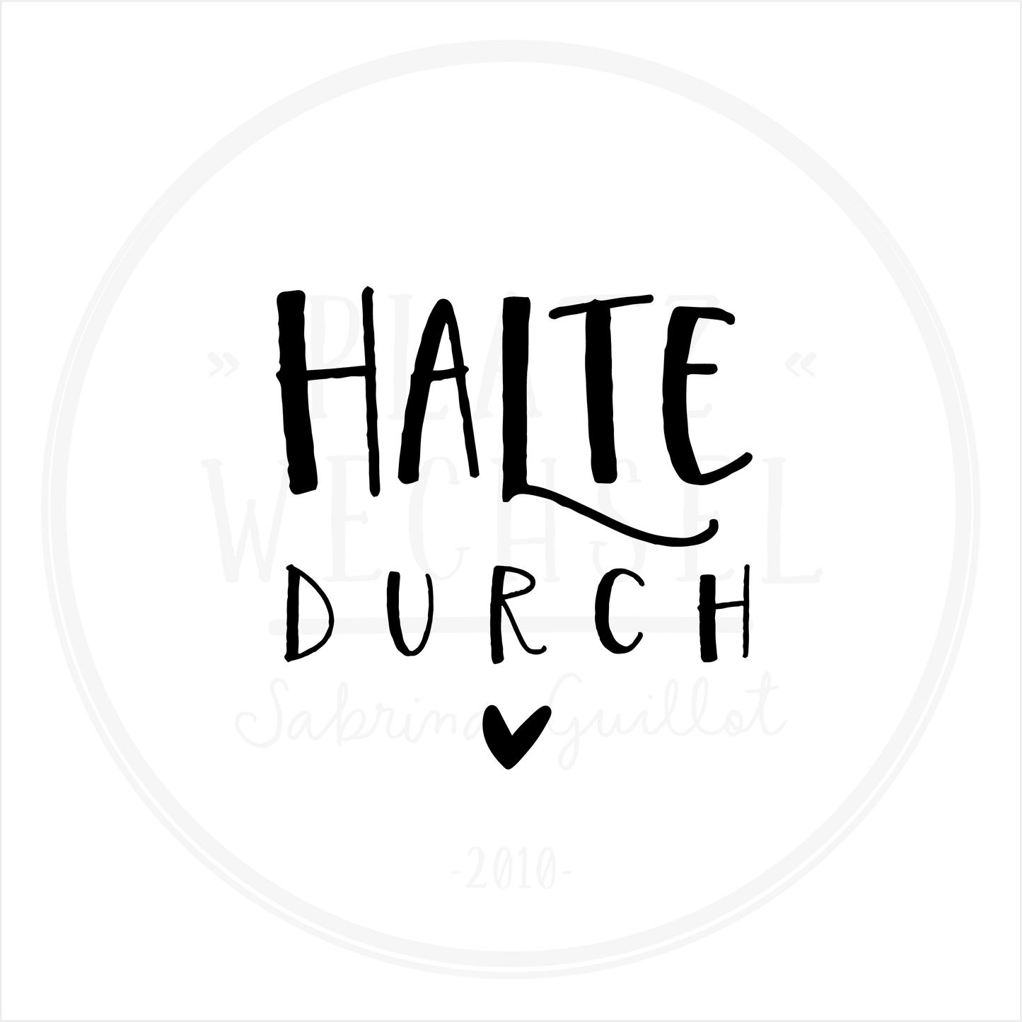 Piktogramm und Wasserzeichen.