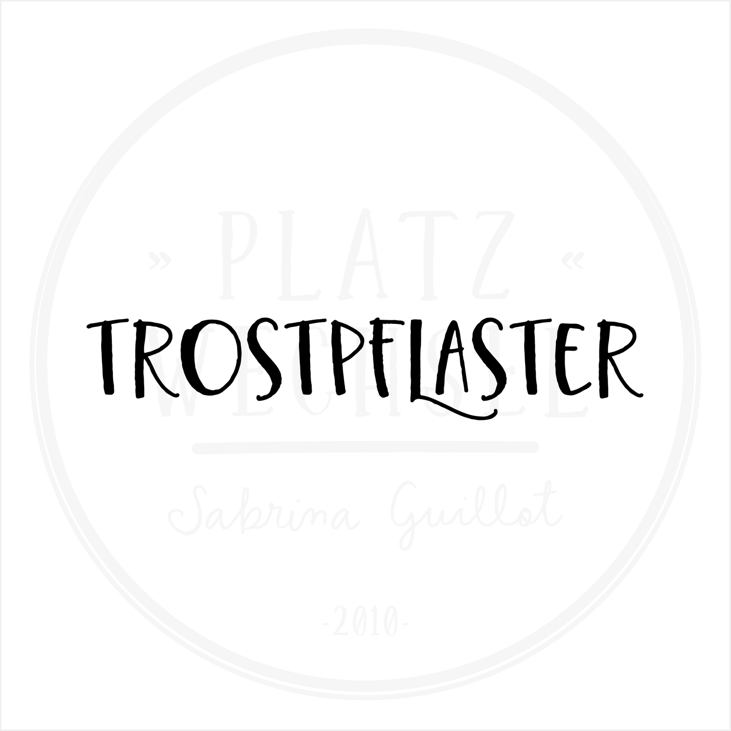 Piktogramm mit Wasserzeichen "Trostpflaster".