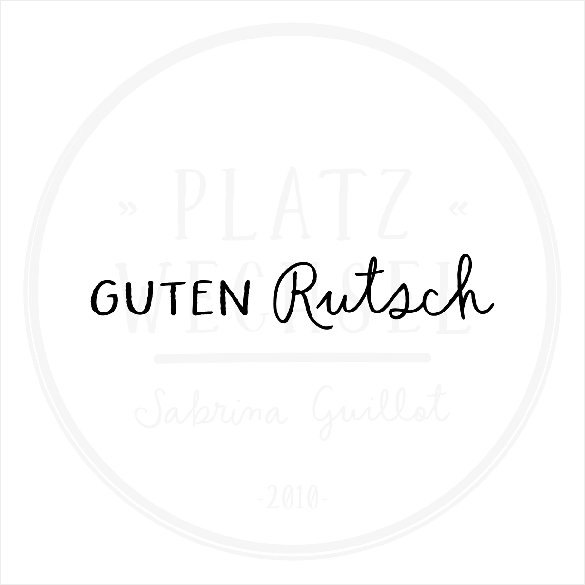Textstempel | Guten Rutsch | 7 cm