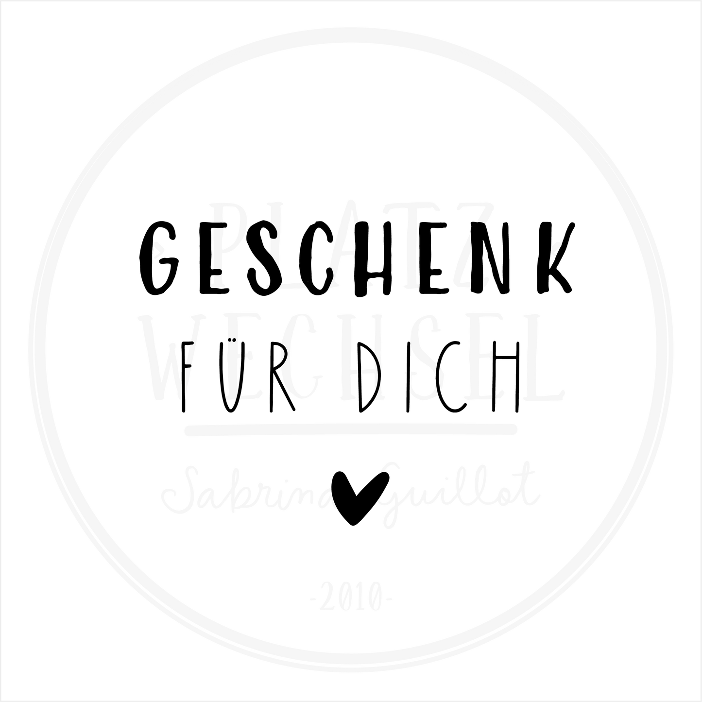 VORVERKAUF | Holzstempel | Geschenk für dich | 5 x 5 cm