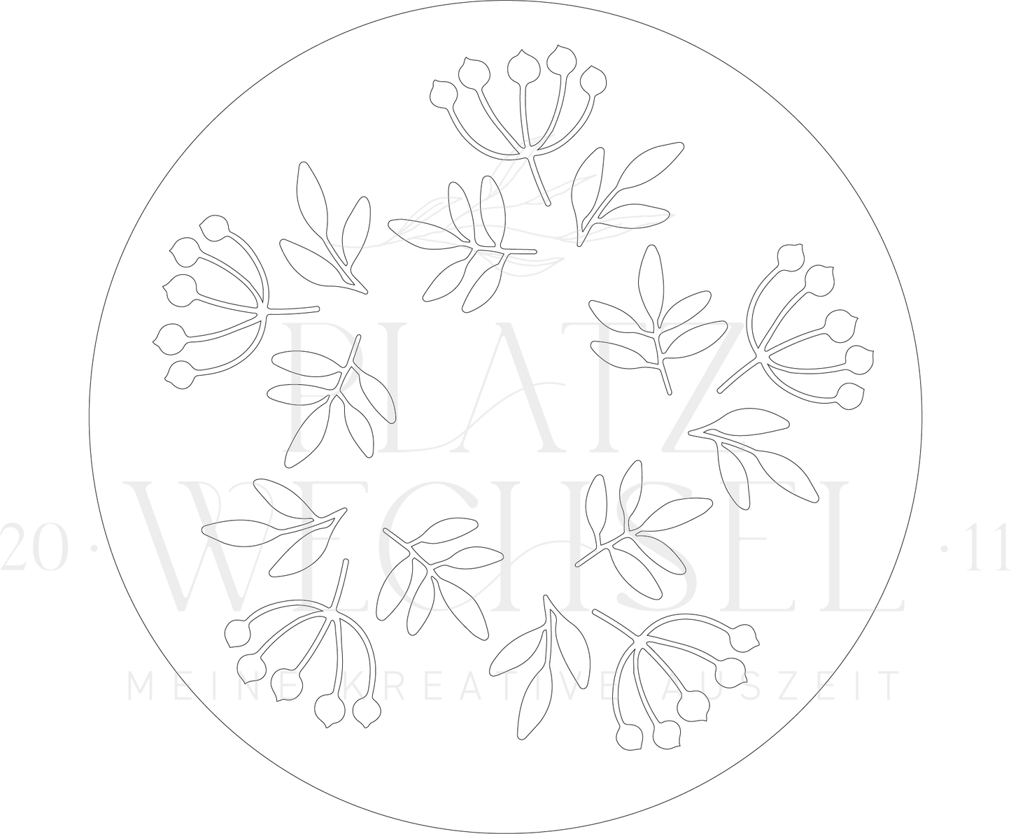 Schablone I "Herbstmotive" I 15 cm