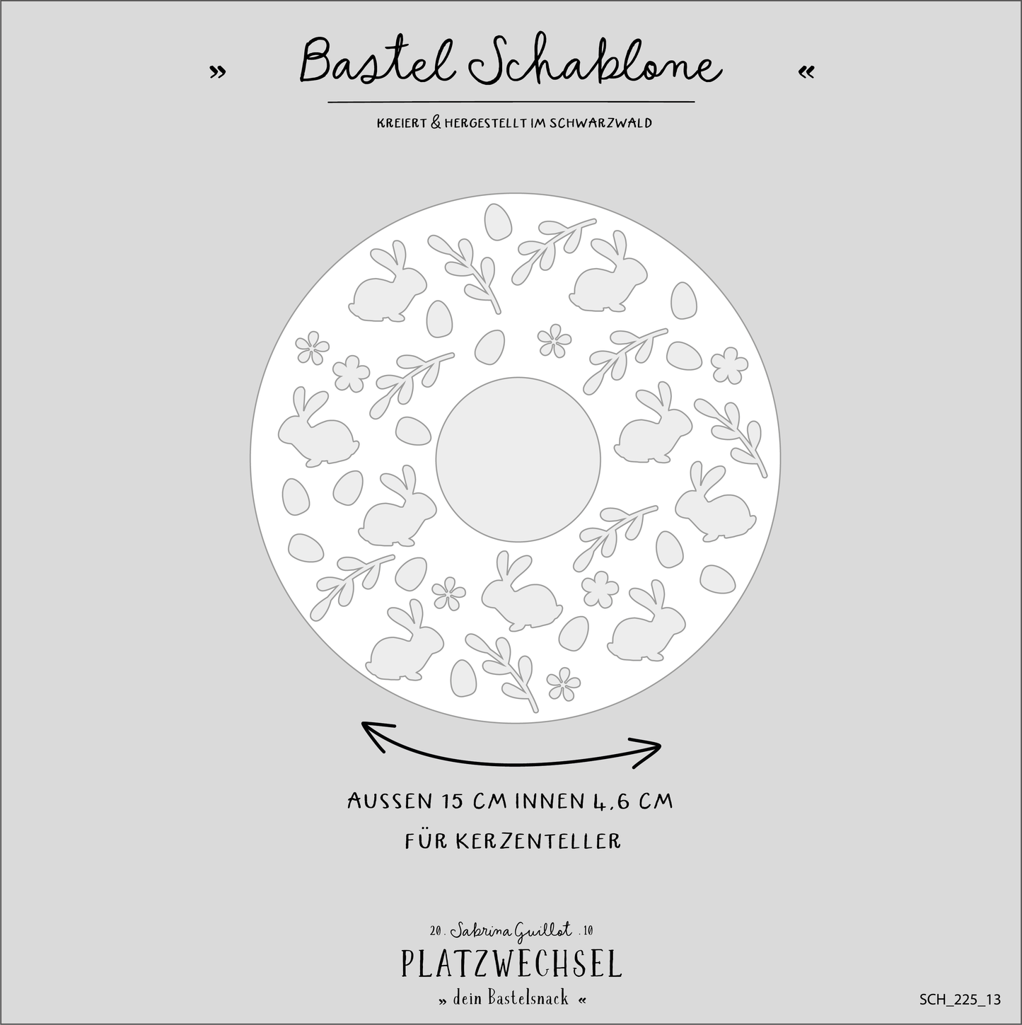 Schablone I Hasi I 14,5 cm