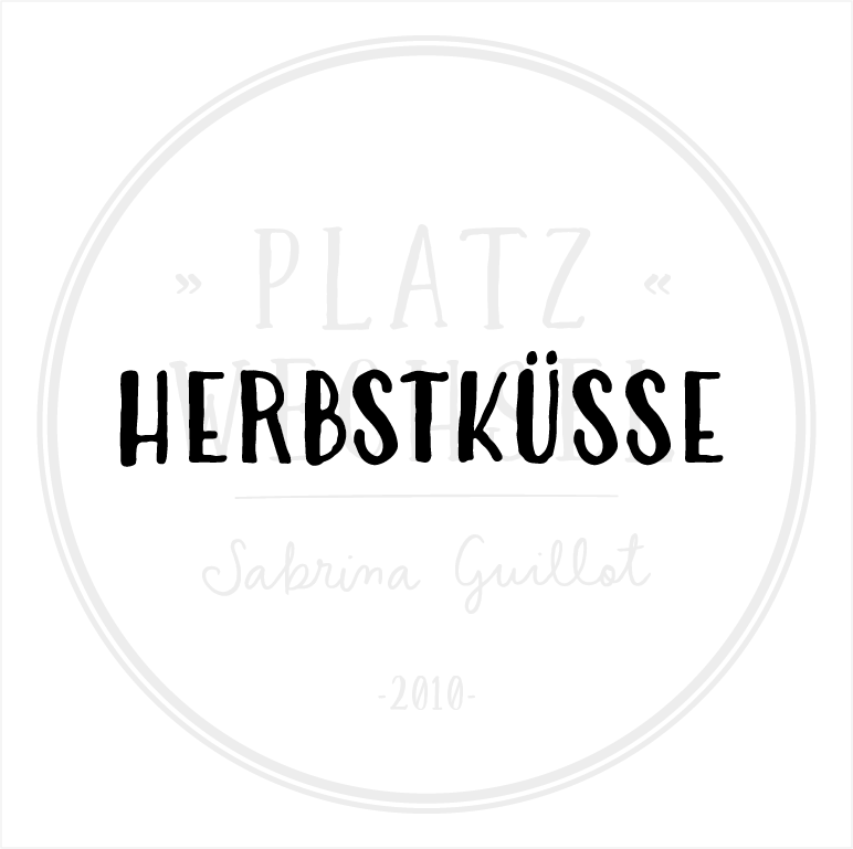 Textstempel | Herbstküsse | 7 cm