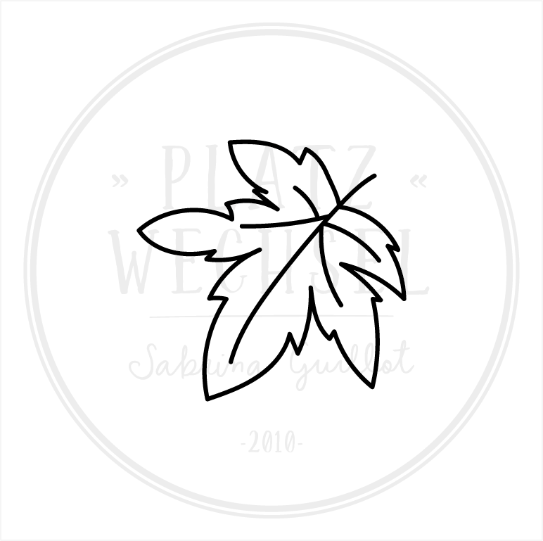 Ministempel | Ahornblatt | ø 2 cm