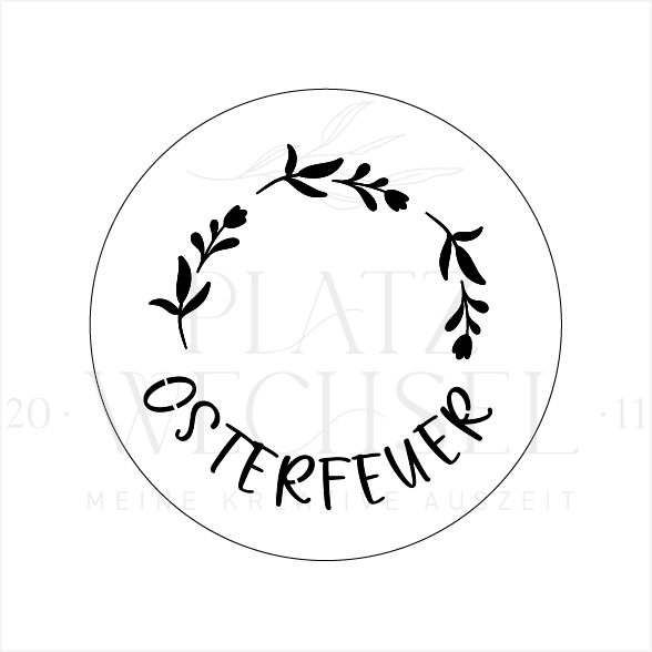 Schablone I "Osterfeuer" I 15 cm