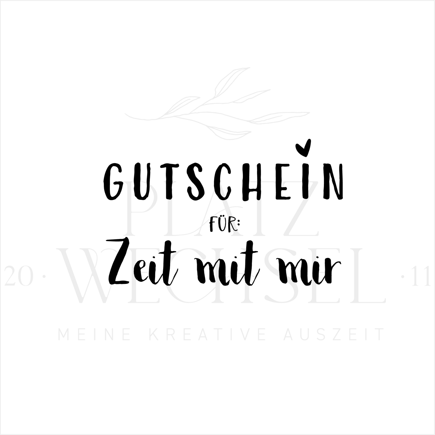Holzstempel | Gutschein | 3 x 6 cm