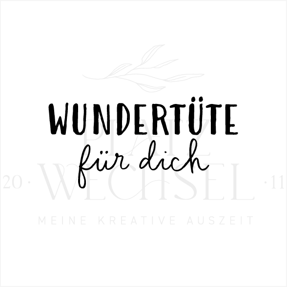 Holzstempel | Wundertüte | 3 x 6 cm