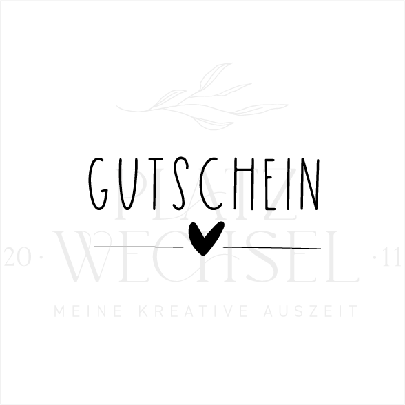 Holzstempel | Gutschein | 3 x 6 cm