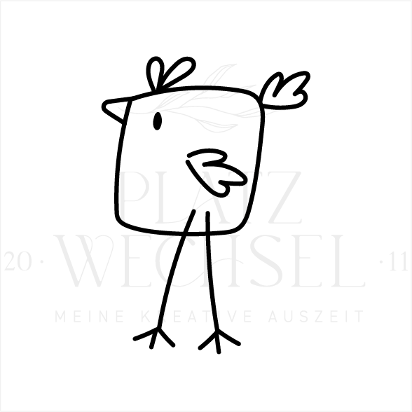 Holzstempel | Hühnchen | 3 x 6 cm