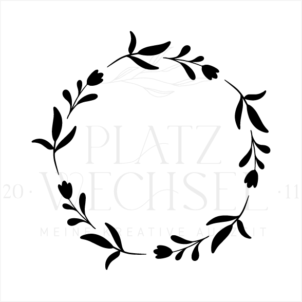 Holzstempel | Kranz | 5 x 5 cm
