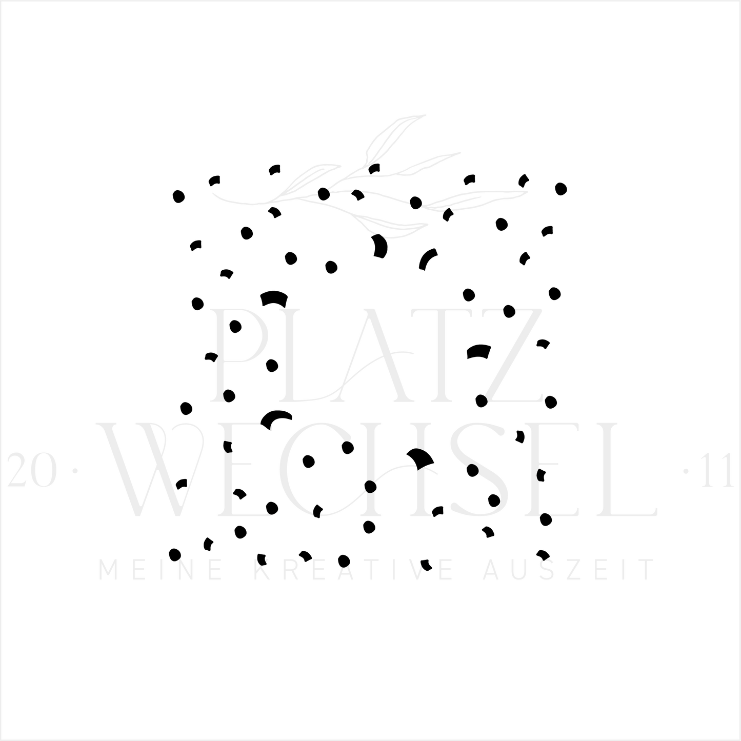 Schablone I "Konfetti" I 12 x 12 cm
