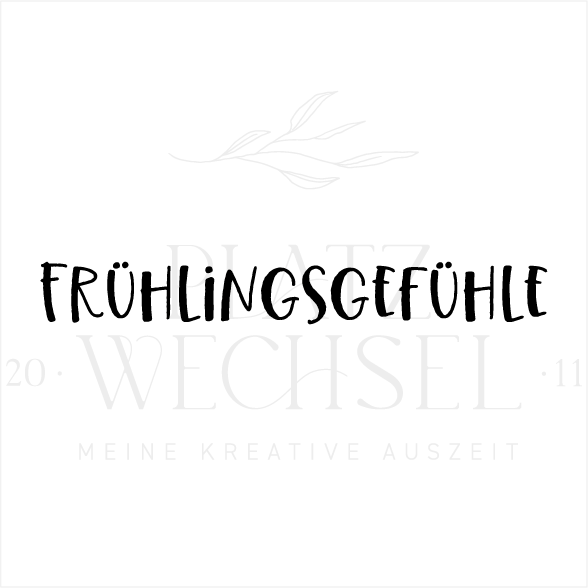 Textstempel | Frühlingsgefühle | 7 cm