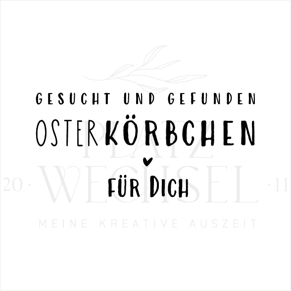 Holzstempel | Osterkörbchen | 3 x 6 cm