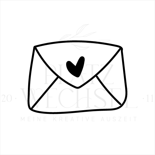 Ministempel | Brief | ø 1,5 cm