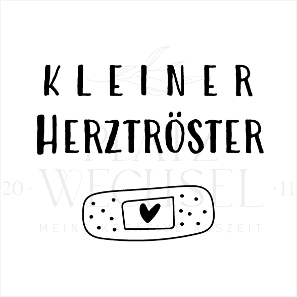 VORVERKAUF | Holzstempel | Kleiner Herztröster | 5 x 5 cm