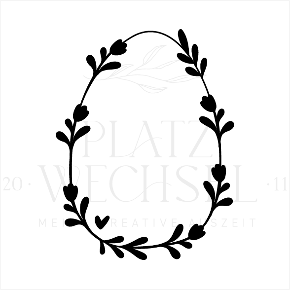 Holzstempel | Osterei | 5 x 8 cm