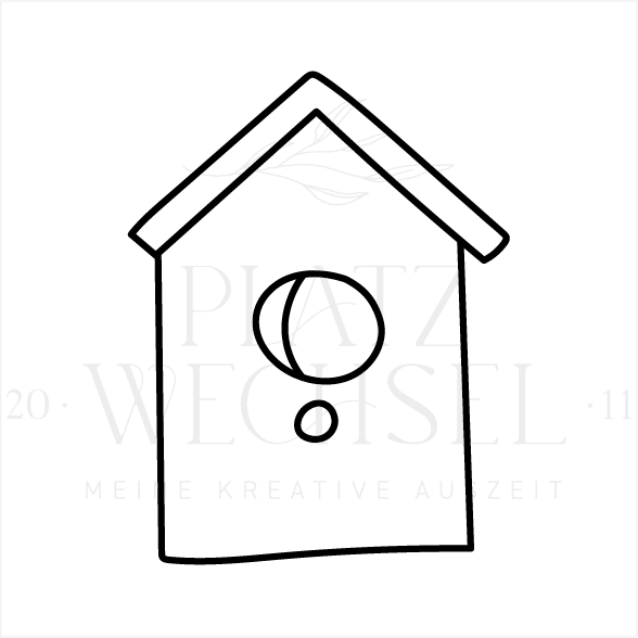 Ministempel | Vogelhaus | ø 1,5 cm
