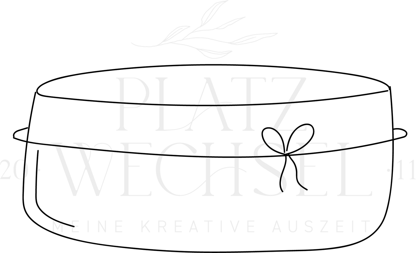 Holzstempel | Korb | 3 x 6 cm