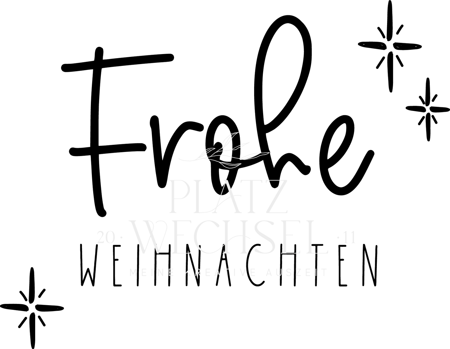 Holzstempel | Frohe Weihnachten | 5 x 5 cm