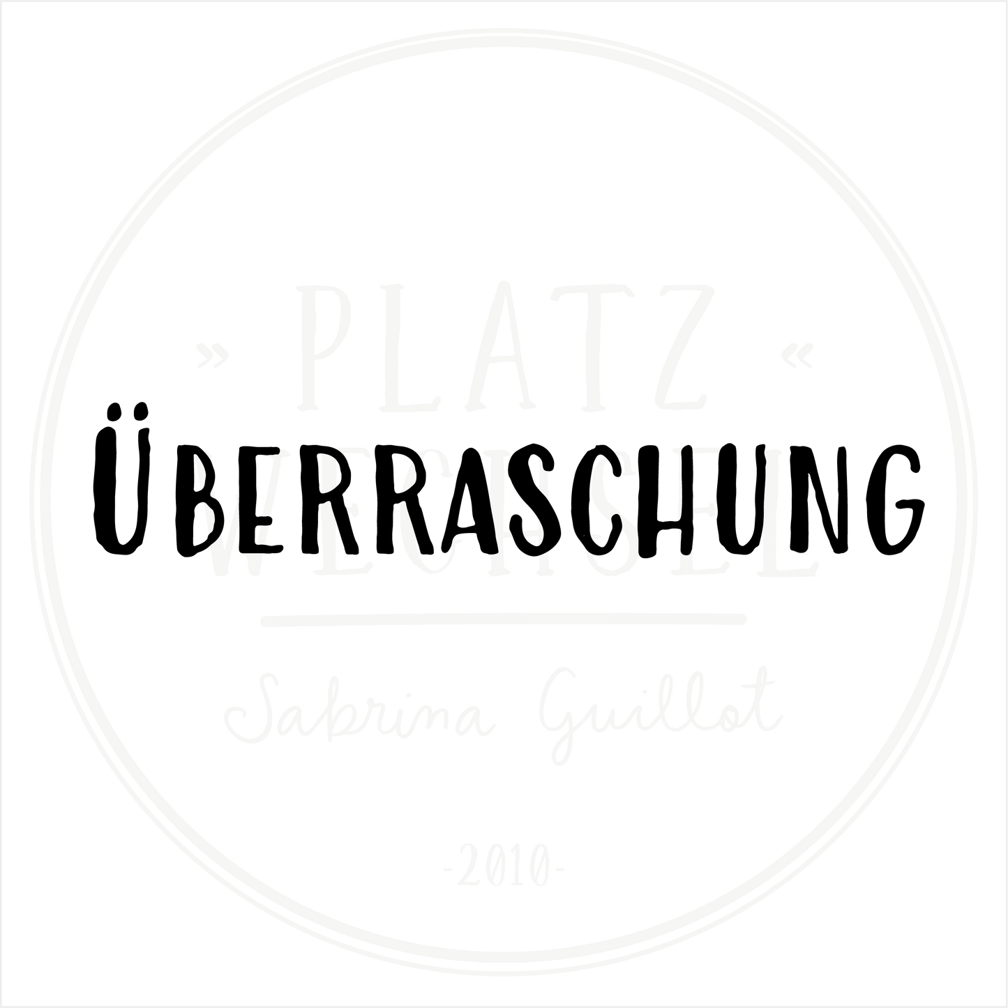 Textstempel | Überraschung | 7 cm