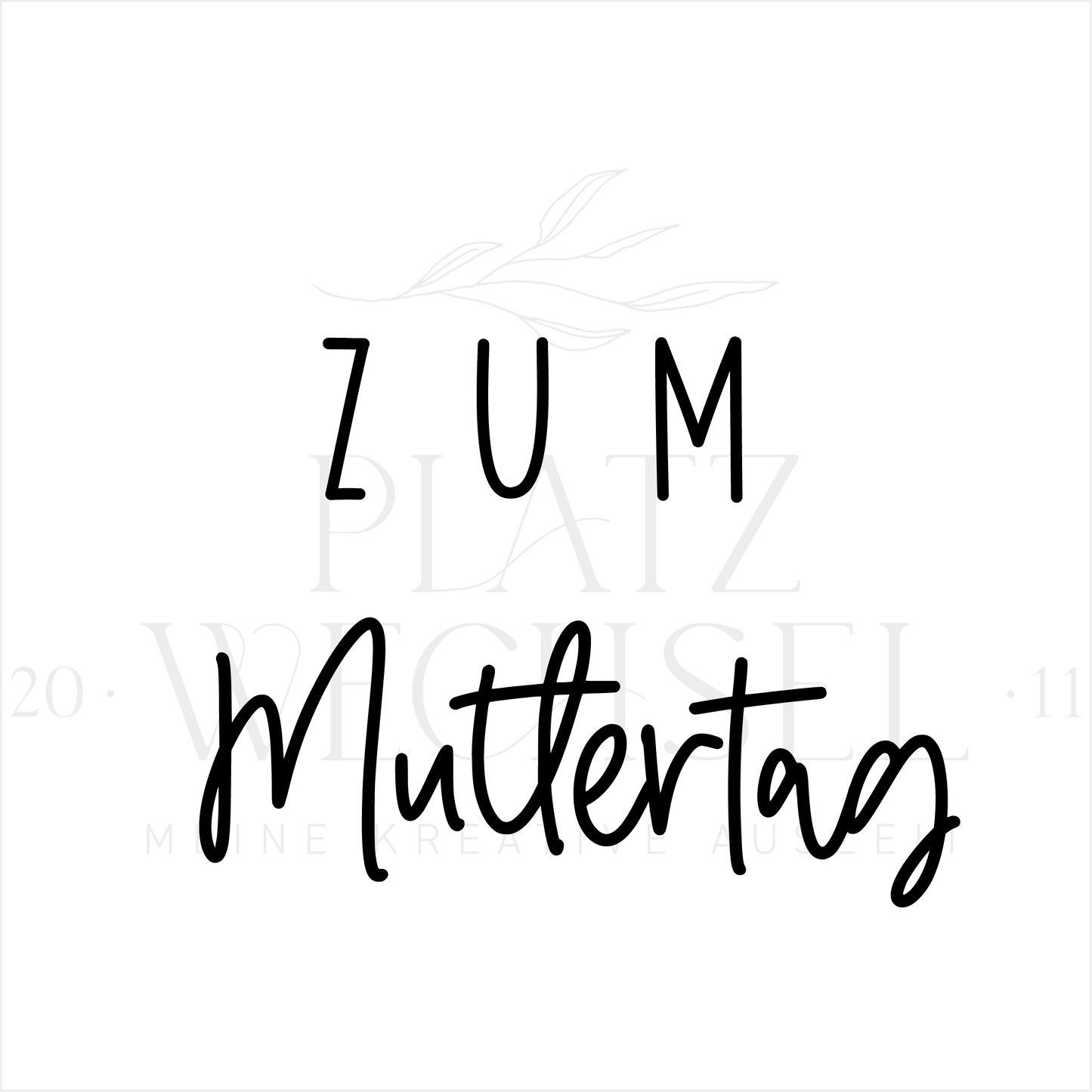 Holzstempel | zum Muttertag | 3 x 3 cm