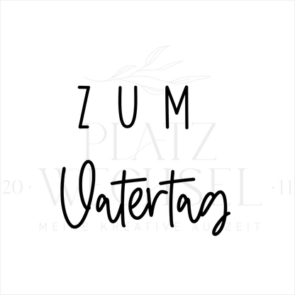 Holzstempel | zum Vatertag | 3 x 3 cm