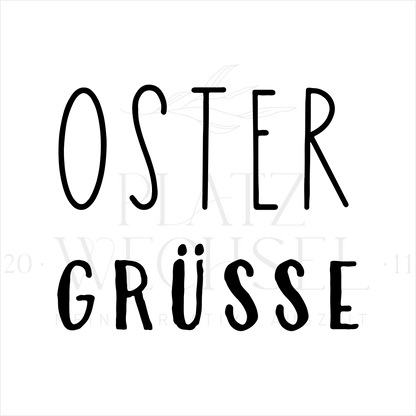 Holzstempel | Oster Grüsse | 3 x 3 cm