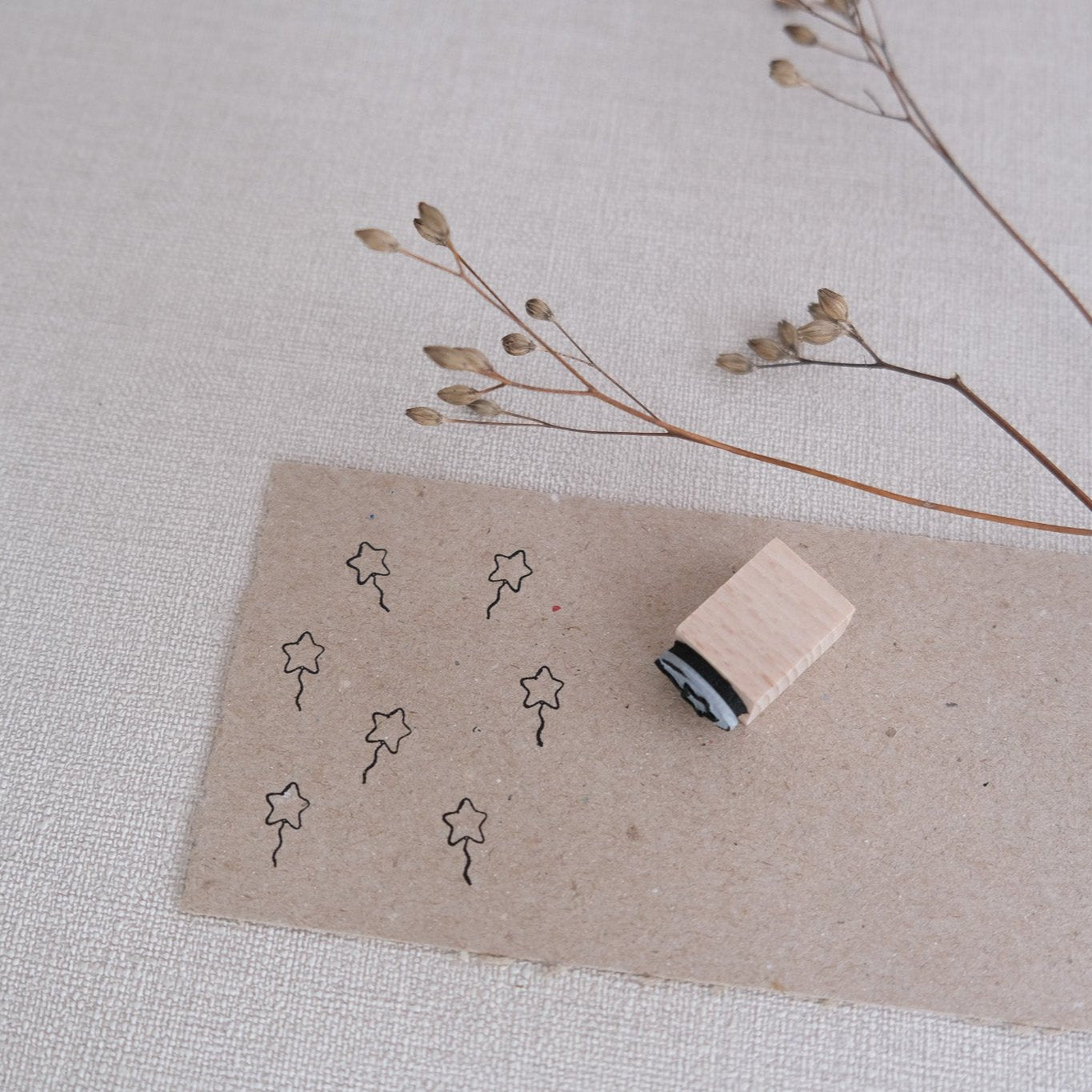 Mini Stempel Luftballon Sternform