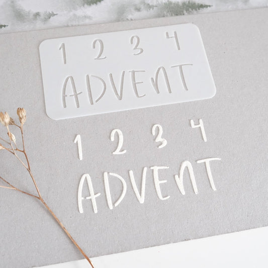 Schablone "1234 Advent"