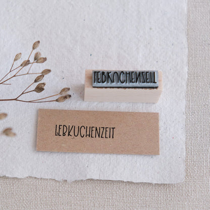 Textstempel "Lebkuchenzeit"