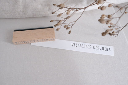 Textstempel | Weltbestes Geschenk| 7 cm