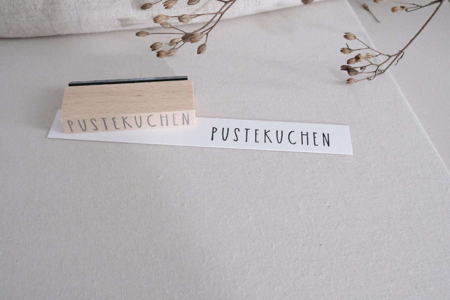 Textstempel | Pustekuchen | 6 cm