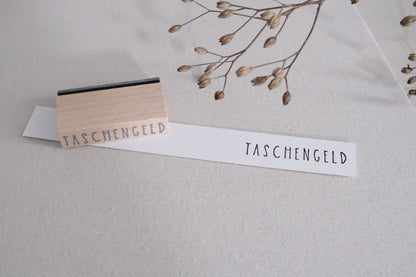 Textstempel | Taschengeld | 4,5 cm