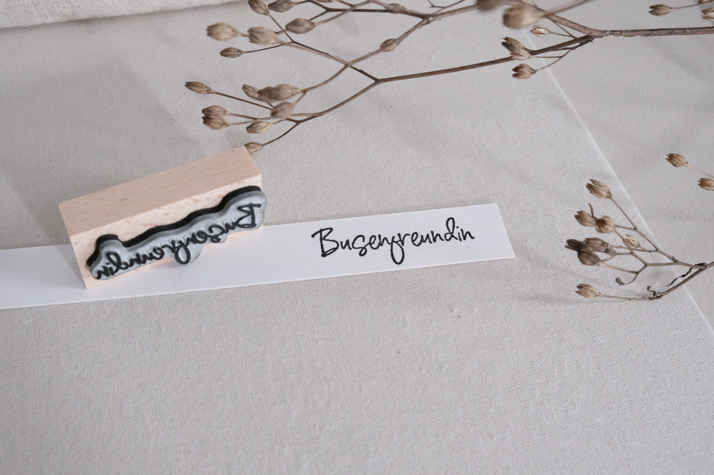 Textstempel | Busenfreundin | 4,5 cm