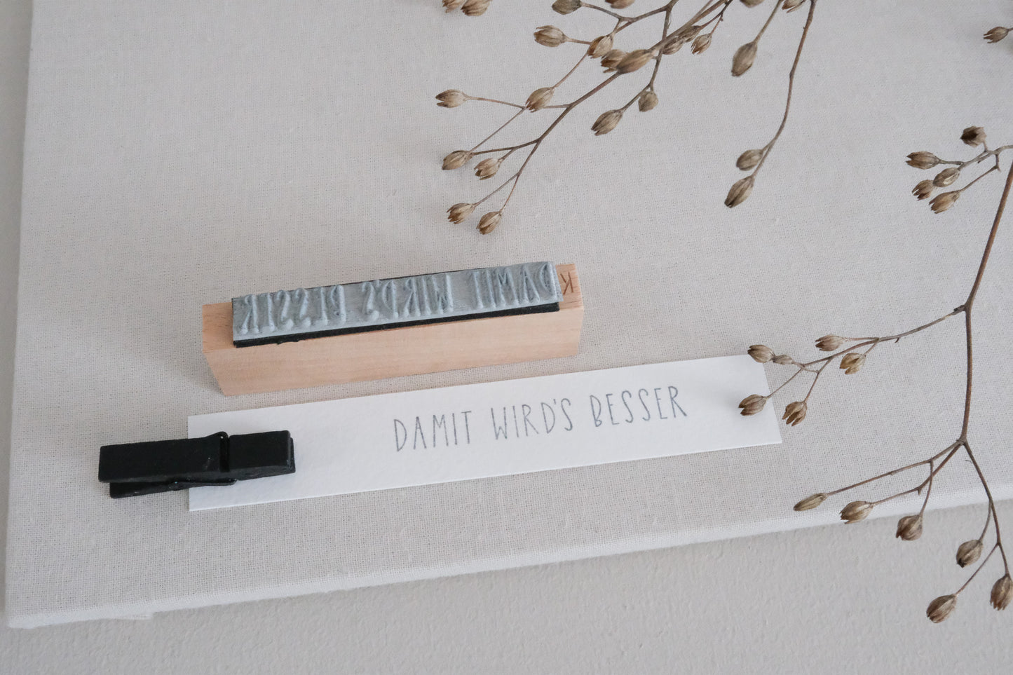 Textstempel | Damit wird`s besser | 7 cm