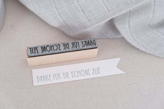 Textstempel | Danke für die schöne Zeit | 7 cm