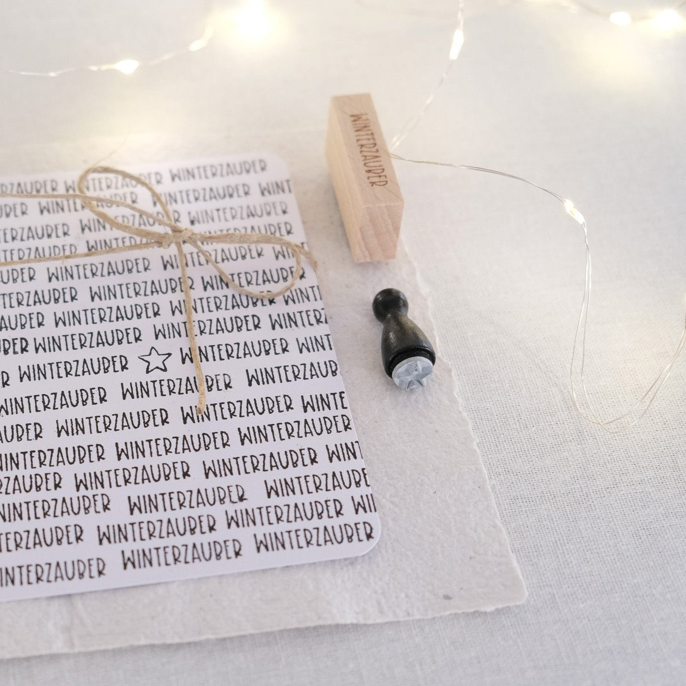 Textstempel "Winterzauber"