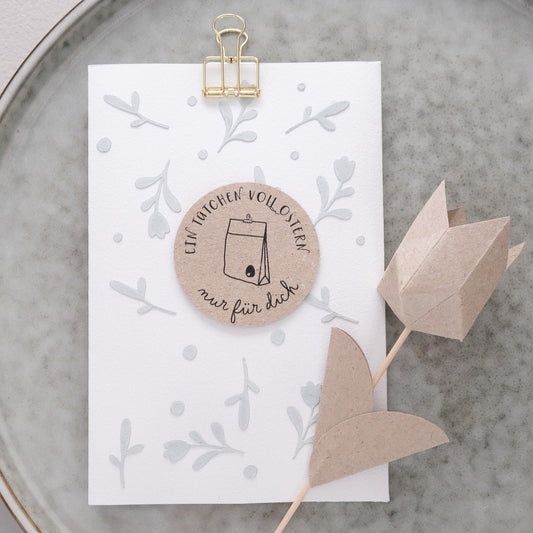 Holzstempel |  Ein Tütchen voll Ostern | 5 x 5 cm