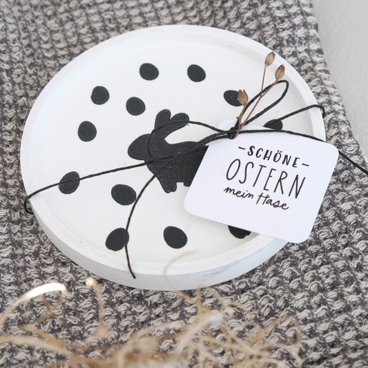 Holzstempel | Schöne Ostern - mein Hase | 3 x 3 cm