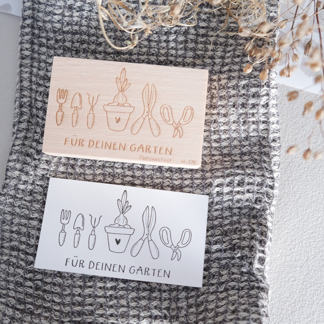 Holzstempel |  Für deinen Garten | 5 x 8 cm