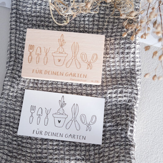 Holzstempel |  Für deinen Garten | 5 x 8 cm