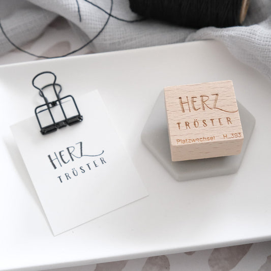 Holzstempel | Herztröster | 3 cm