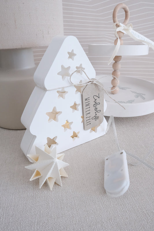 Gießform Licht Box | Tanne 2 tlg. | 13,7 x 12,5 cm