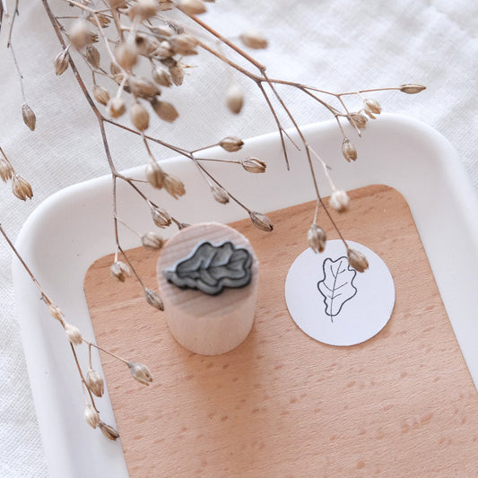 Ministempel Eichenblatt